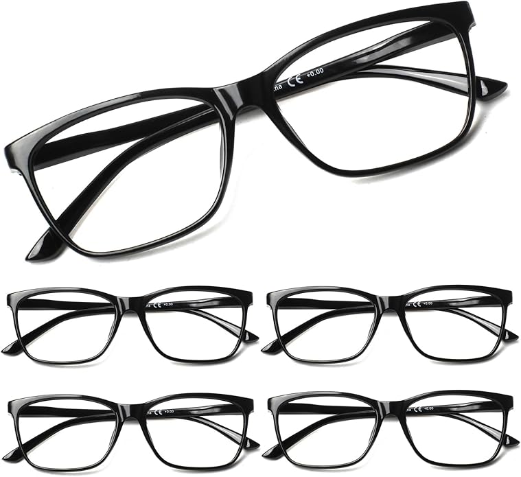 SIGVAN Ladies Reading Glasses Blue Light Blocking Spring Hinge Fashion Pattern Print Eyeglasses for Women