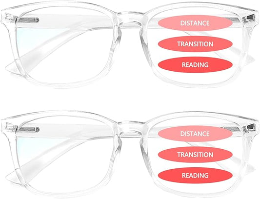 SIGVAN Progressive Multifocal Computer Glasses Women Men Blue Light Blocking Reading Glasses Spring Hinge Readers