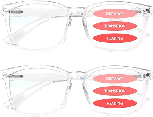 SIGVAN Progressive Multifocal Computer Glasses Women Men Blue Light Blocking Reading Glasses Spring Hinge Readers