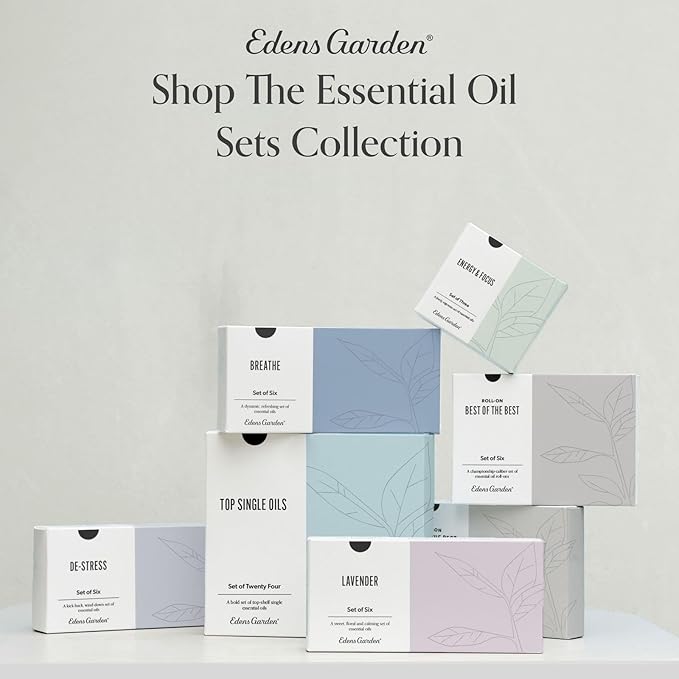 Edens Garden Top Essential Oil Blends Sampler 18 Set – 100% Pure Therapeutic Grade, Natural, Undiluted Aromatherapy Scents for Diffusers & Humidifiers – Wellness Gift for Men & Women, .92 ml/ 18 Pack