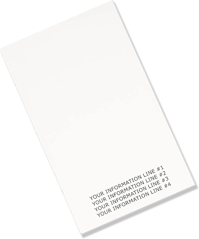 DEBRADALE DESIGNS 3" x 5" Customizable Unruled Memo Pads - Boost Office Productivity with Personalized Note-Taking - 20, 40, or 60 Pad Options, 50 Sheets Each - Sustainable, American-Made Quality