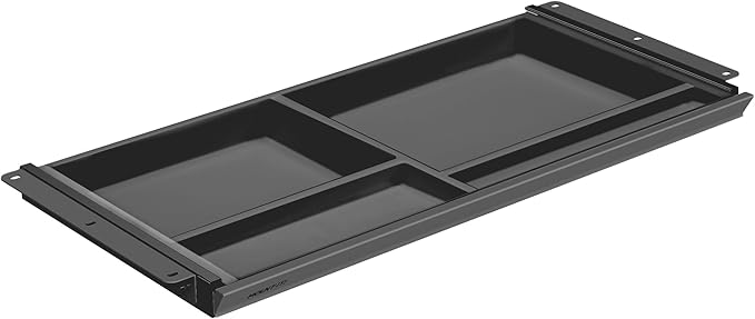 Mount-It! Under Desk Drawer - Deep Under Counter Drawer Organizer - Slide Out Standing Desk Storage Attachment - 25.8" Width Under Table Storage Compartment - Black