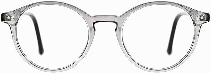 TIJN Blue Light Blocking Glasses Men Women Vintage Thick Round Rim Frame Eyeglasses