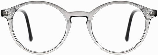 TIJN Blue Light Blocking Glasses Men Women Vintage Thick Round Rim Frame Eyeglasses