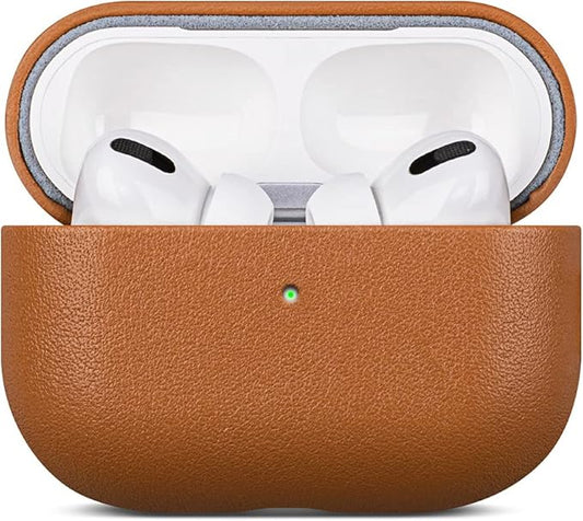 Leather Case Compatible with AirPods Pro 2nd Generation, Lopie Handmade Leather Case Cover, Protective Case Fully-Wrapped with Top Grain Leather (Not for AirPods Pro 1st Gen) - Black