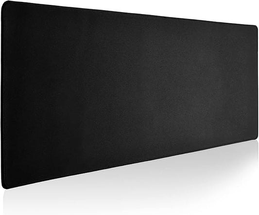 Large Gaming Mouse Pad with Durable Stitched Edges, Non-Slip Rubber Base, Big Computer Keyboard Mouse Mat Desk Pad for Home Office Gaming Work, 15.74"x35.43"x0.12", Black