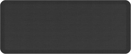 NewLife by GelPro Anti-Fatigue Designer Comfort Kitchen Floor Mat, 20"x48", Grasscloth Charcoal Stain Resistant Surface with 3/4" Thick Ergo-Foam Core for Health and Wellness