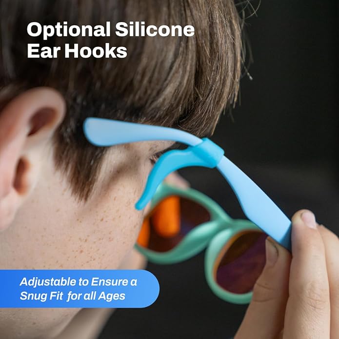 DefenderShield Kids Blue Light Blocking Glasses for Computer, Mobile, Video Games, Gaming