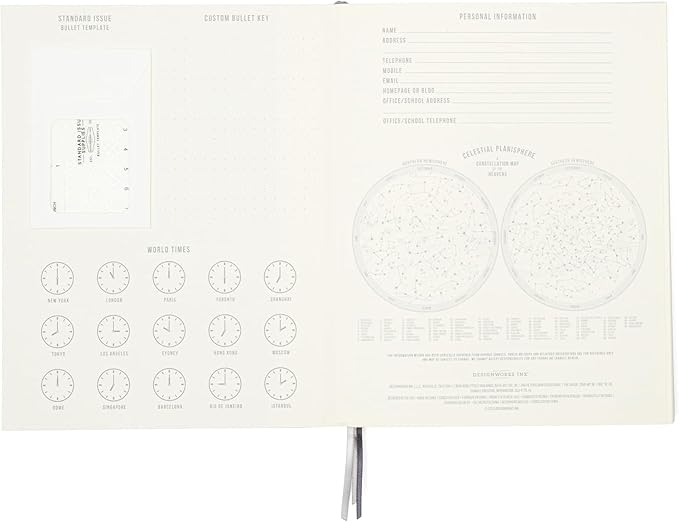DesignWorks Ink Standard Issue Notebook No. 3 – 6.75" x 8.5" Undated Daily Planner & Writing Journal, 192 Lined Pages, Pen Holder, Small Notebook for Work & Journaling - Rosewood & Blush