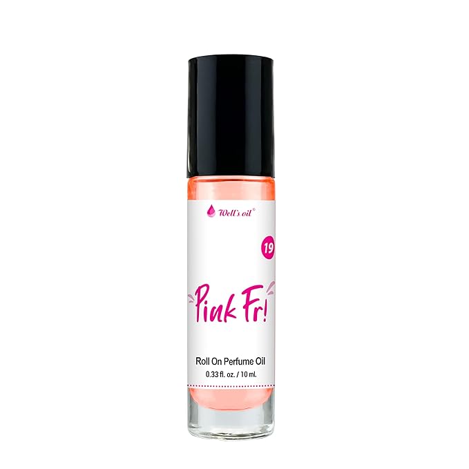 Well's Oil Roll-On Perfume Oil (Pink Fri) | Fruity & Floral Notes | Long-Lasting | Paraben-Free | 0.33 Fl Oz / 10 ml