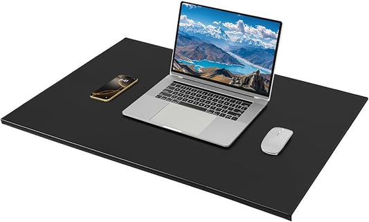 AKOZLIN 35.4"x22.8" Soft PU Leather Surface Office Desk Mouse Mat Pad with Full Grip Fixation Lip Table Blotter Edge-Locked Protector