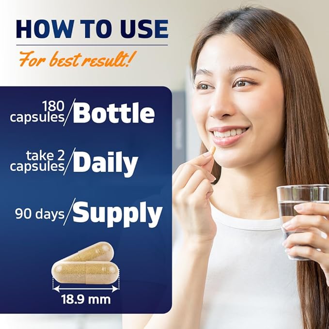 Vitamatic Bacopa Monnieri 2500 mg Equivalent Per Serving (from 10:1 Extract 250 mg) Nootropic Herbal Supplement - 50% Bacosides, Non-GMO & Gluten Free - 180 Vegetable Capsules