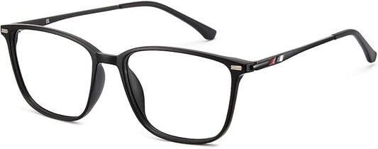 Cyxus Blue Light Blocking Glasses Men Women Computer Gaming Glasses Rectangle TR90 frame Anti Eyestrain UV400 Black