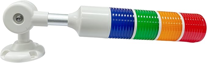 Multi-Layer Industrial Signal Lights 4 Colors Alarm, Sound and Light Alarms, 24V DC (4-Layer)