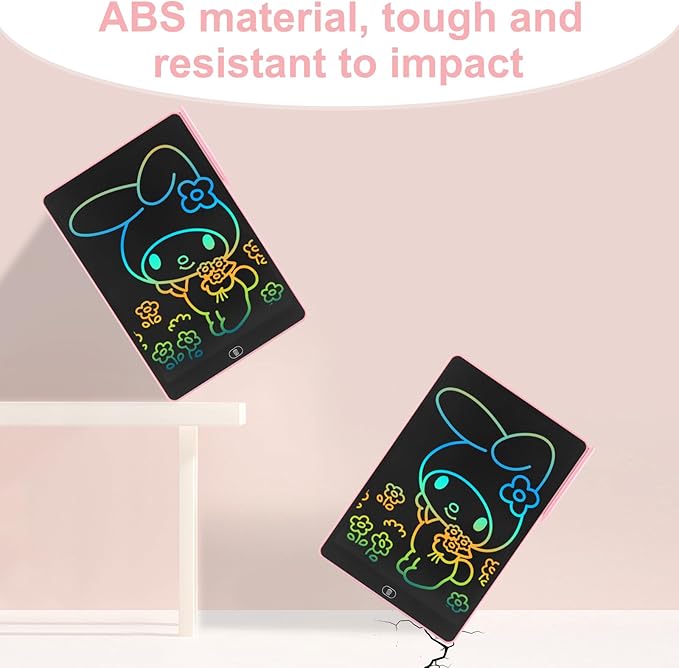 Drawing Tablet 16 Inch LCD Writing Tablet for Kids Adults, Girl Toys Doodle Board Sensory Toys for Ages 3-8 Road Trip Activities Valentines Day Gifts for Kids Women（Pink）