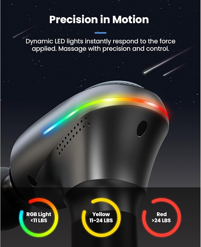 BOB AND BRAD A2 Pro Massage Gun with Heat and Cold Therapy, Professional Percussion Massage Gun Deep Tissue for Athletes Home Gym, Portable Muscle Massager with Force Sensor Light, Ideal Gift