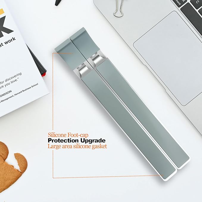 Laptop Stand for Desk,Foldable Aluminum Computer Stand Portable,Adjustable Tablet Holder, Compatible with MacBook Air Pro, Lenovo, Dell for 9.5"-15.6”