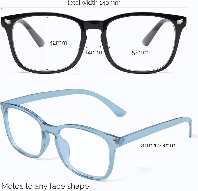 livho High Tech Blue Light Glasses - Advanced up to 99% Blue Light Blocking Computer Glasses - Screen Fatigue & UV Protection