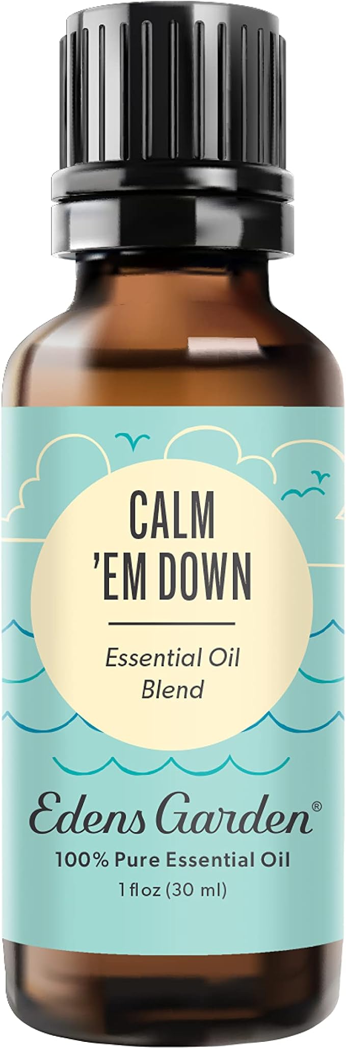 Edens Garden Calm 'Em Down Essential Oil Blend- 100% Pure Premium Grade, Undiluted, Natural, Therapeutic, Aromatherapy, The Best for Skin, Humidifiers, Kid Safe 30 ml (1 fl oz)
