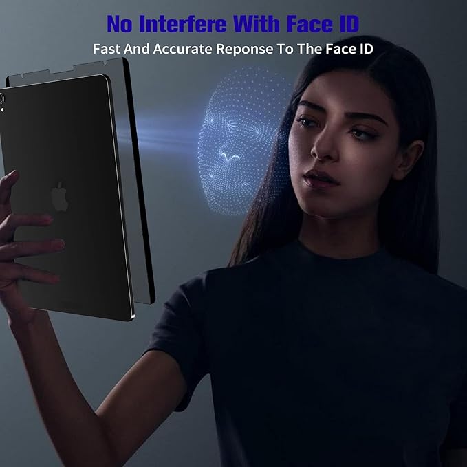 Magnetic Privacy Screen Protector for iPad Pro 11" 4th 3rd 2nd 1st Generation 2022 2021 2020 2018/ iPad Air 5/ Air 4 10.9" (2022/2020), Removable&Reusable Anti-Spy Anti-Glare Privacy Filter, Bubble Free