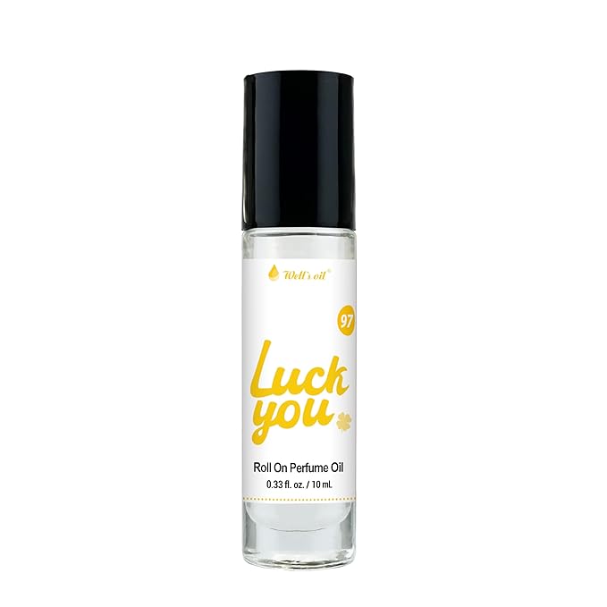 Well's Perfume Oil Roll-On (Luck You) | Woody & Warm Notes | Alcohol-Free | Oil-Based & Long-Lasting | 10 ml / 0.33 fl oz