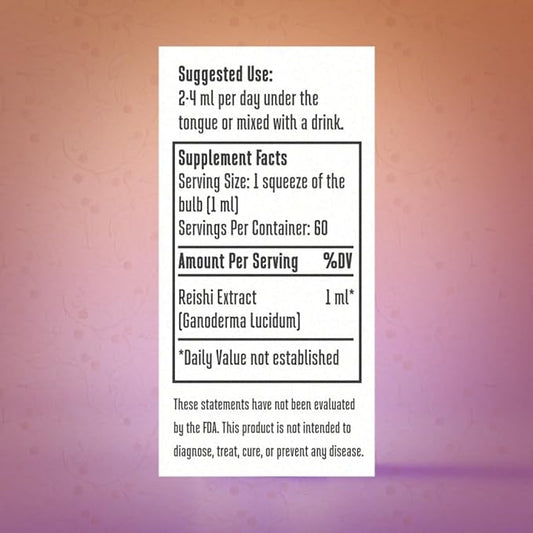 Hodgins Harvest Organic Reishi Mushroom Fruiting Body Extract Tincture - Extra Concentrated Dual Extract Supplement - Supports Heart Health & Wellness - USDA Organic Mushrooms - 2 oz