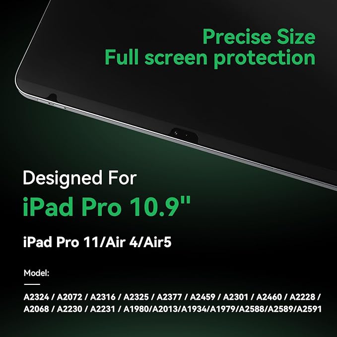Magnetic Privacy Screen Protector Compatible with iPad Pro 11/Air4/Air5 10.9 In 2018-2022, Anti Glare Blue Light Film Anti-Spy Filter, Bubble-Free Shield Easy Install Guard Removable Cover