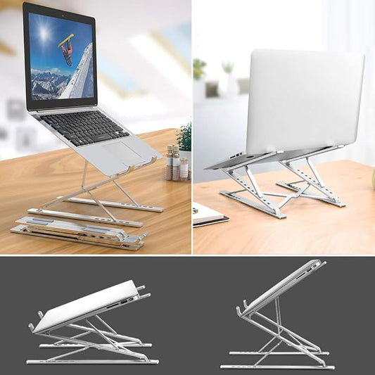 Laptop Stand Adjustable Portable Aluminum for 10" - 17" Laptop Tablet