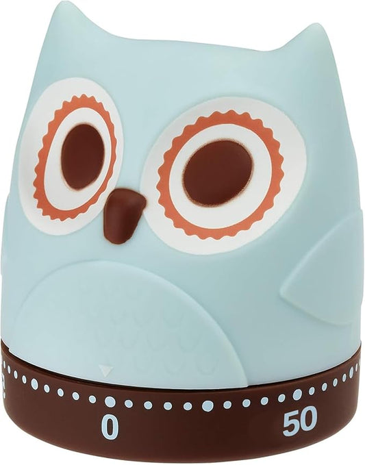 Mechanical Kitchen Timer, Cute Wind Up 60-Minute Manual Countdown for Kids, Classroom, Home, Study and Cooking