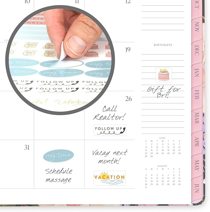 Cambridge Planner 2025-2026 Academic, Pen+Pillar, Weekly & Monthly, 8-1/2" x 11", Large, Tulip (PP13-905A)