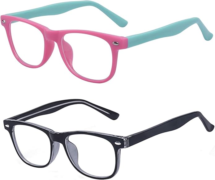Outray Blue Light Glasses for Kids Computer Blue Light Blocking Glasses for Boys and Gilrs Age 3-12 Anti Eyestrain