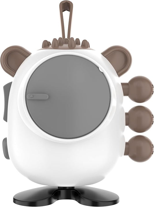 Fidget Toy Cubes with Cute Ears - Stress Relief for All Ages, Ideal for Office, School, and Home (Brown/White)