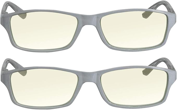 TruVision Readers Blue Light Blocking Reading Glasses 9604HP with Comfort Spring Hinges for Men and Women