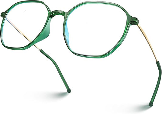 VISOONE Lightweight TR90 Blue Light Blocking Glasses Frame with Anti Glare Eye Protection for Women and Men RANE