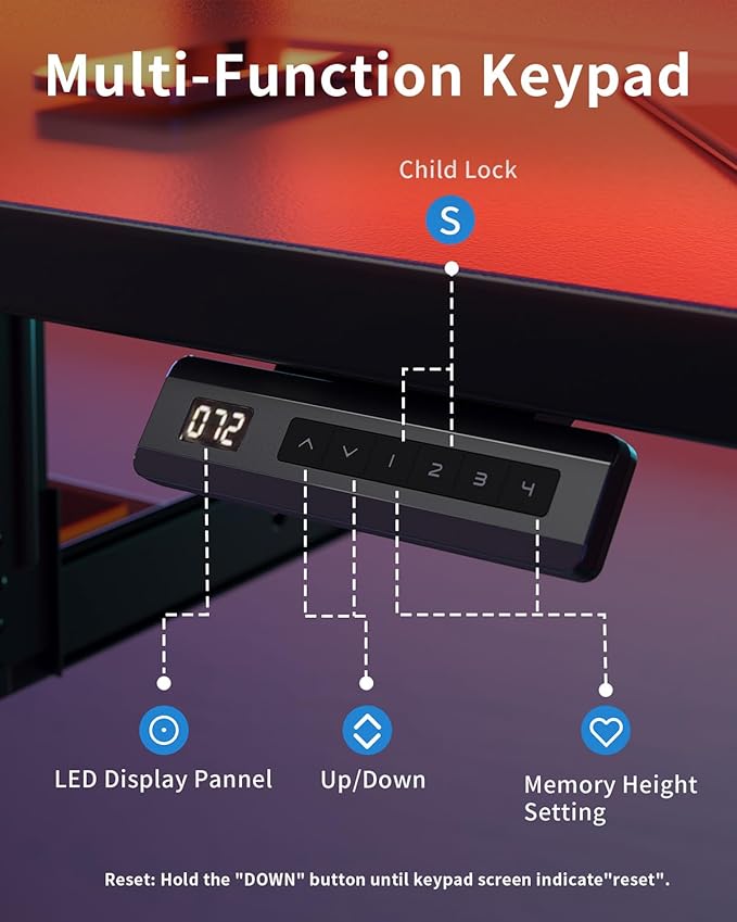 FEZIBO Standing Desk with Keyboard Tray, 40 x 24 Inch Adjustable Height Sit Stand Desk with Memory Presets for Home Office, Ergonomic Computer Workstation, Black