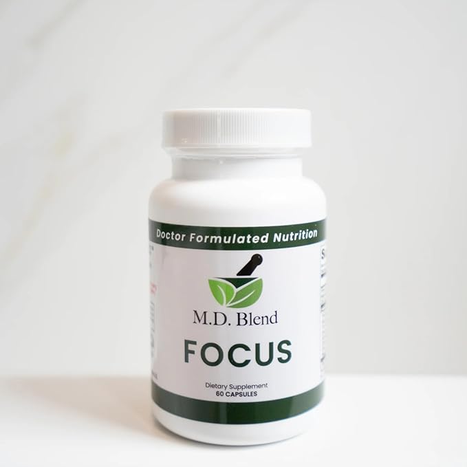Focus - Expert Formulated Nootropic Supplement - Focus & Cognitive Performance - Confidence & Daily Wellness - Robust Gingko Biloba, Ashwagandha, Phosphatidylserine - 60 Capsules