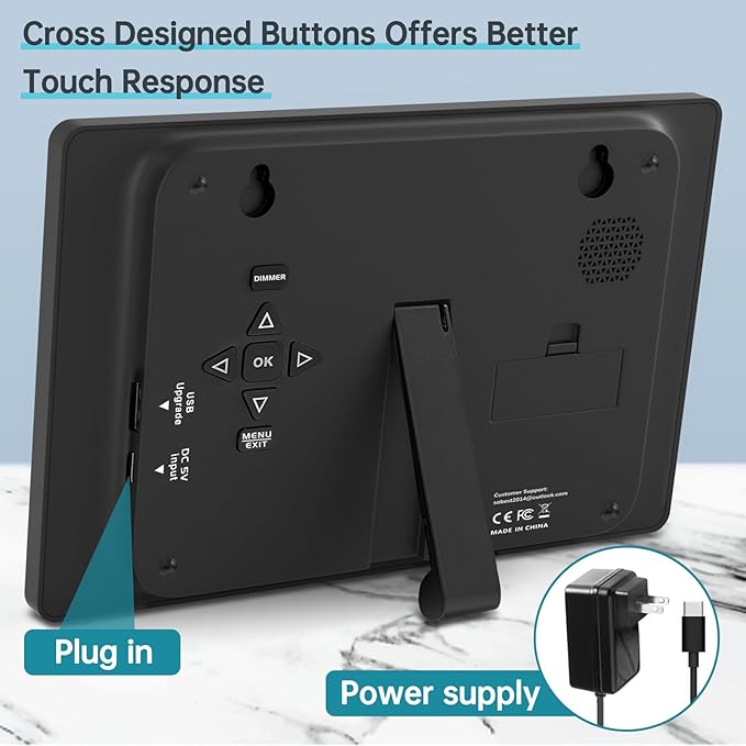 Soobest 12” Digital Dementia Clock for Seniors Elderly Extra Large with Date Day and Time Display, Electric Calendar Clock 20 Reminders 3 Ringtones for Memory Loss Alzheimers, Auto DST/Dimmer