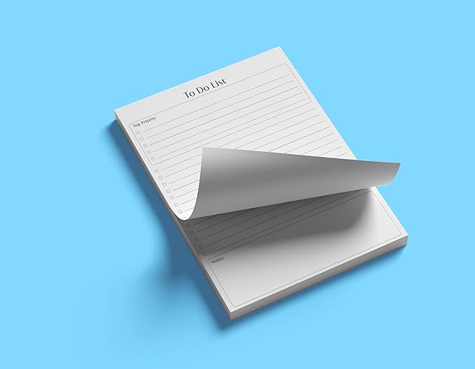 Better Office Products To Do List Notepad, 8.5" x 11", Planning Note Pad, 50 Sheets, Daily Agenda Productivity Checklist Organizer, (1 Pack)