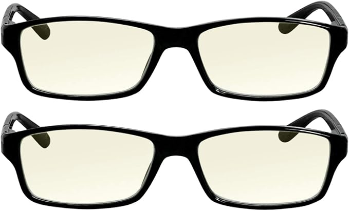 TruVision Readers Blue Light Blocking Reading Glasses 9604HP with Comfort Spring Hinges for Men and Women