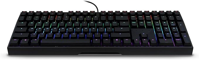 Cherry MX Board 3.0 S Wired Gamer Mechanical Keyboard with Aluminum Housing - MX Brown Switches (Slight Clicky) for Gaming and Office - Customizable RGB Backlighting - Full Size - Black