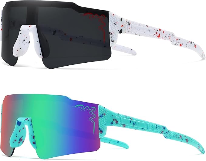 1/2/3 pcs Youth Baseball Glasses Boys Girls UV400 Kids Teen Sunglasses Child Young Men Women Football Eyewear