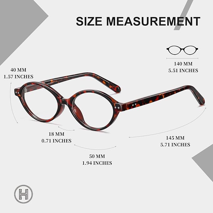 HAOLOTA Blue Light Blocking Glasses Women, Trendy Round Anti Eyestrain UV Glare TV Phone Computer Gaming Eyeglasses