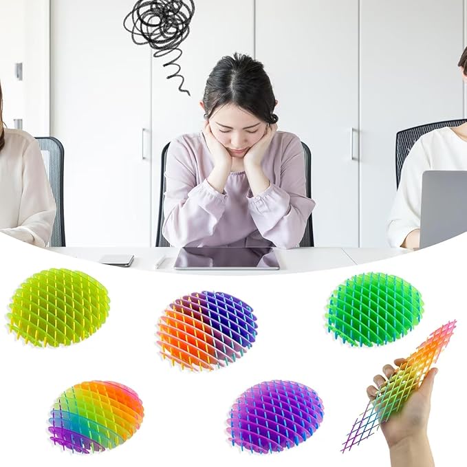 10Pcs Fidget Worm Toy, Cool Toy Worm Big Fidget Toy, Green Cute Worm Shaped Ornament, Funny Pocket W orm Fidget Toy Weird Sensory to y Portable for Adults Children