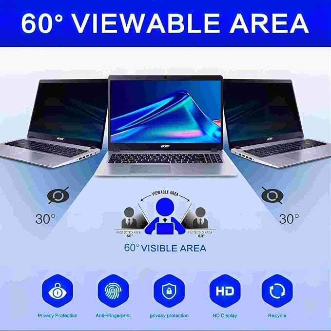 11.6 Inch 16:9 Computer Privacy Screen Filter for Monitor - Privacy Shield and Anti-Glare Protector