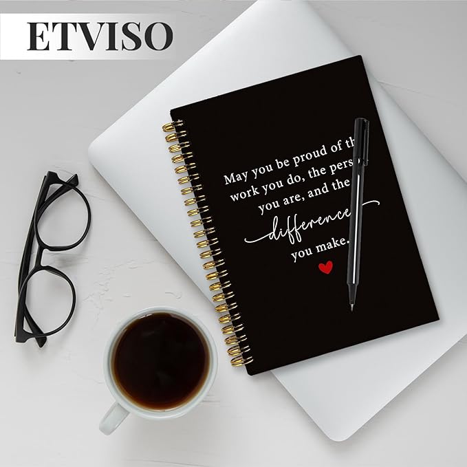 May You Be Proud of the Work You Do Notebook, Appreciation Gift for Coworkers Teachers Nurse Journal, Retirement Gifts for Woman Men Journal, Hardcover Spiral Notebooks 5.5x8.3 Inch