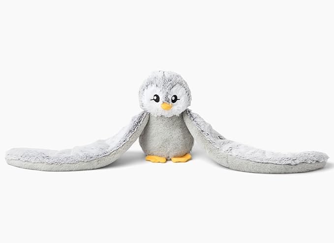 Hugarounds Pax The Penguin 2.5 lb Microwaveable & Freezable Weighted Plush Neck & Shoulder Wrap | Soothing, Comforting Hugs for Self-Care & Relaxation | Unscented for Ages 2+