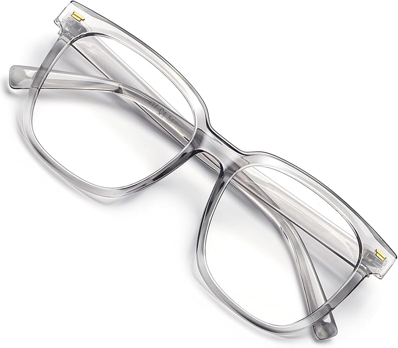 PANNER Oversized Square Blue Light Blocking Glasses for Women Men Anti Glare Reduce Eyestrain Computer Glasses