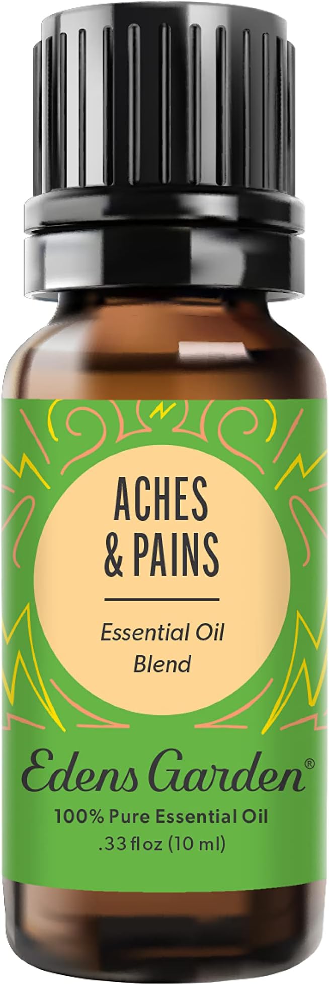 Edens Garden Aches & Pains Essential Oil Blend- 100% Pure Premium Grade, Undiluted, Natural, Therapeutic, Aromatherapy, The Best for Diffusing, Skin & Kid Safe, Face, Humidifiers 10 ml (.33 fl oz)