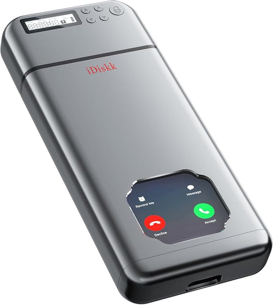 iDiskk Metal Lock Box, Lock Box for Phone with Timer to Help Kids,Students, AdultsSelf Control, Portable Smartphone Jail Storage for Sumsung/Google/iPhone，Family Time Container improve bad habits-Grey