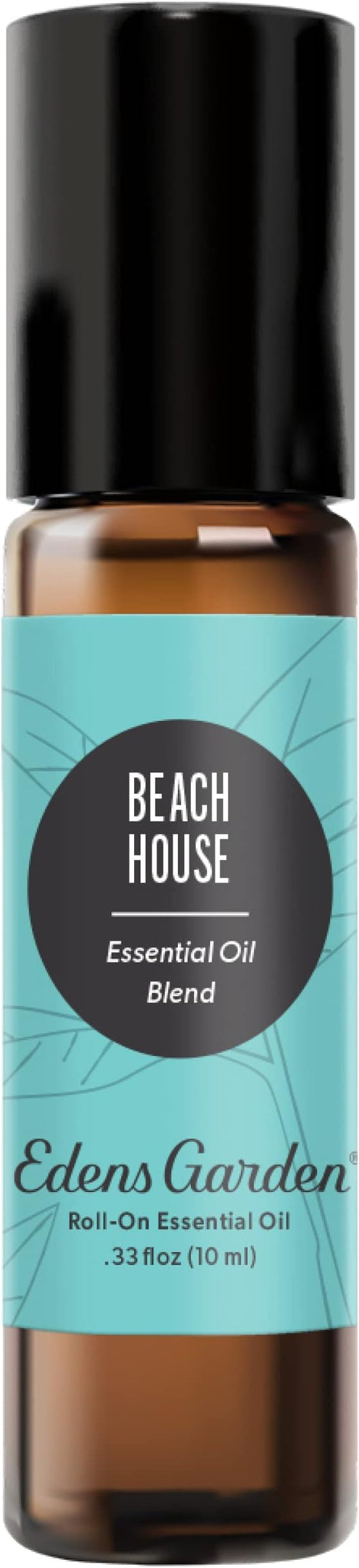 Edens Garden Beach House Essential Oil Roll-On Blend- 100% Pure Premium Grade, Natural, Therapeutic, Aromatherapy, Kid & Skin Safe, The Best for Travel, Relaxation Pre-Diluted 10 ml (.33 fl oz)